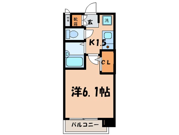 プレサンス京都四条烏丸(６０６)の物件間取画像